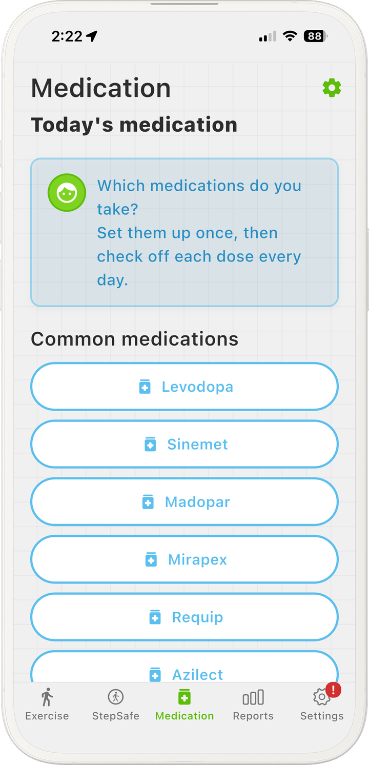 Medication screen